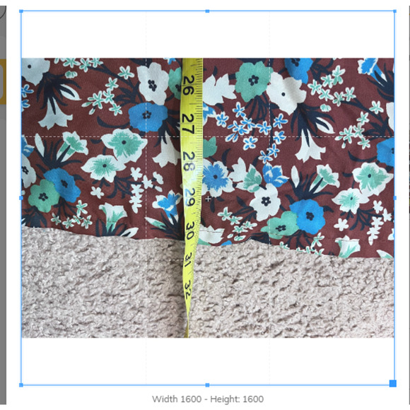 Vintage Brown Floral Montgomery Ward Blouse 18 - Picture 5 of 7